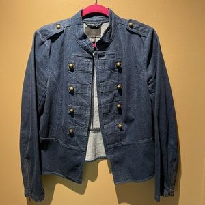 Banana Republic military style Jean jacket